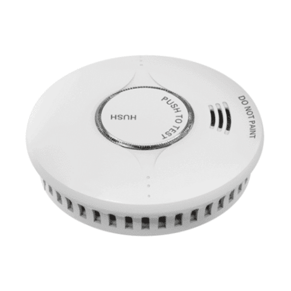 Emerald Wireless Interconnected Smoke Alarm - 1 Pack - Side View