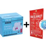 FREE ZEN fire blanket with all ZEN Interconnected Smoke Alarm bundle packs
