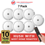 Photoelectric Smoke Detectors GT Wireless Interconnected with 10 year battery x 7 pack