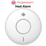 GT Heat Alarm 240V Hardwired with 9V Backup Battery