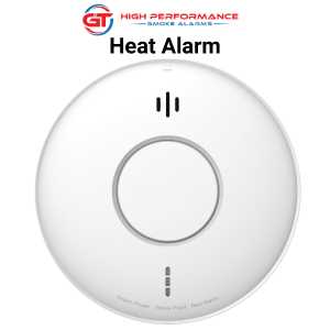 GT Heat Alarm 240V Hardwired with 9V Backup Battery