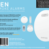 ZEN Photoelectric Smoke Alarm Wireless Interconnectable - 5 Pack Back