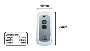 ZEN Wireless Remote Control for Interconnected Smoke Alarms - dimensions