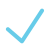 Blue tick icon