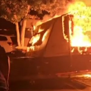 QLD caravan burning - does your caravan have interconnected smoke alarms?