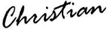 Christian signature image