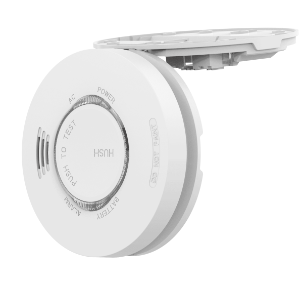 Emerald 240V Hardwired Interconnected Smoke Alarm - Side View Open