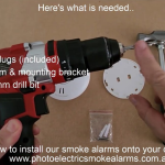 How to install a smoke detector into your ceiling