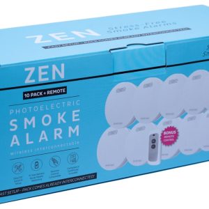 Interconnected Smoke Alarms - 10 Pack - Front Box Image