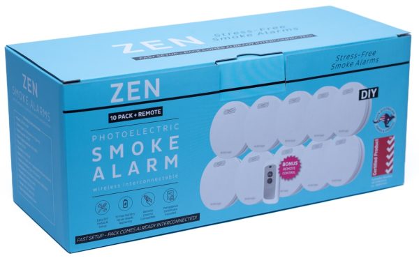 Interconnected Smoke Alarms - 10 Pack - Front Box Image