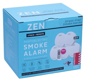 Interconnected Smoke Alarms - 5 Pack - Front Box Image